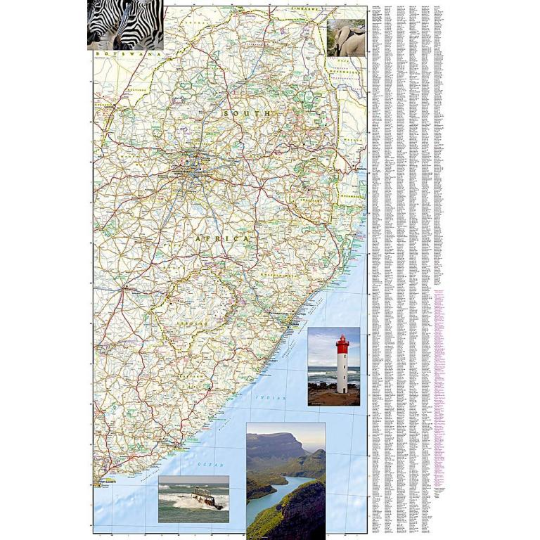 National Geographic - South Africa - Adventure Folding Travel Map - Image 4