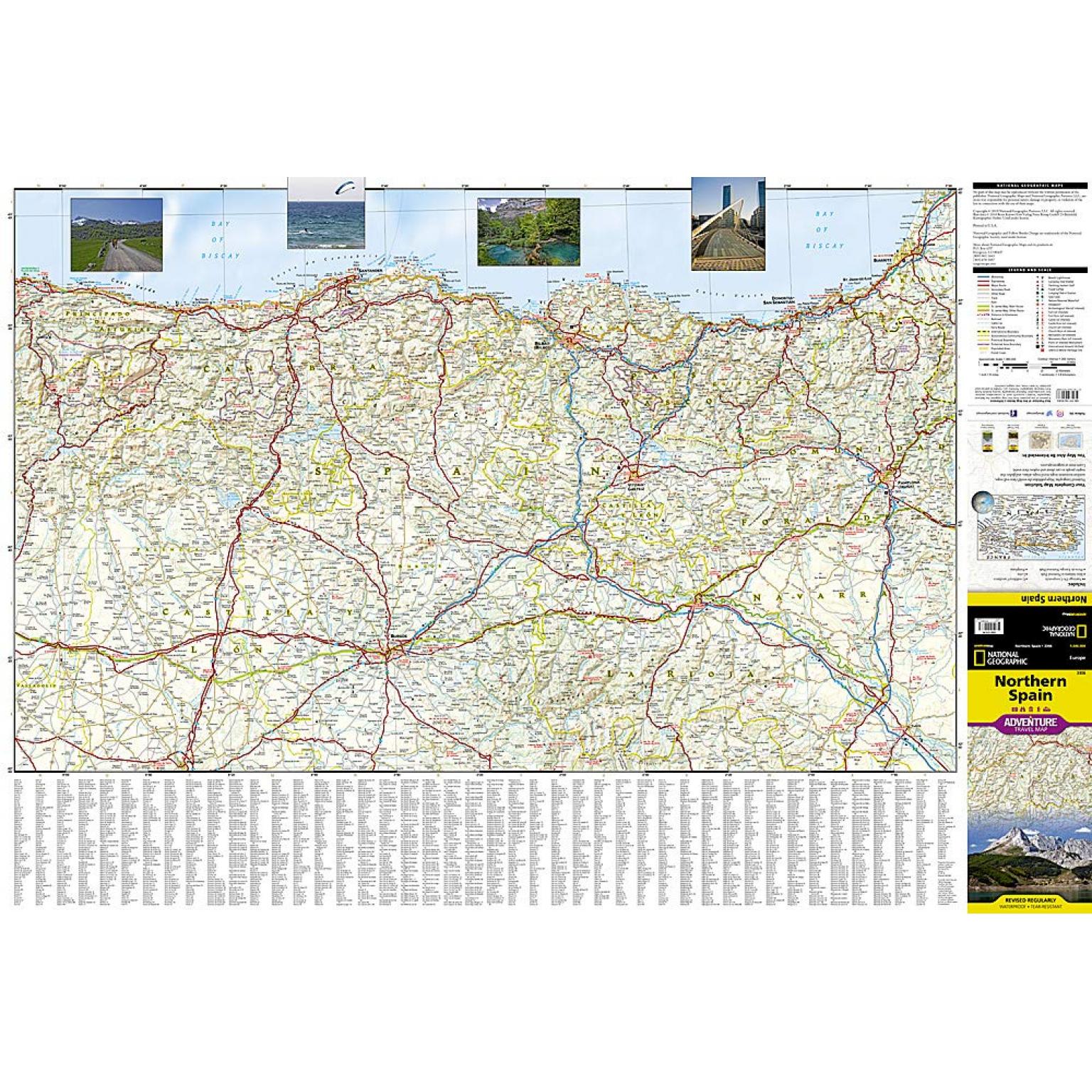 National Geographic - Northern Spain: Camino de Santiago - Adventure Folding Travel Map - Image 3