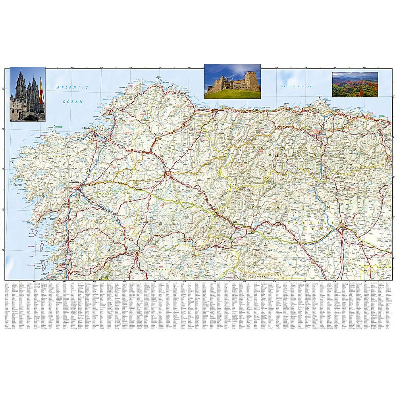 National Geographic - Northern Spain: Camino de Santiago - Adventure Folding Travel Map - Image 4