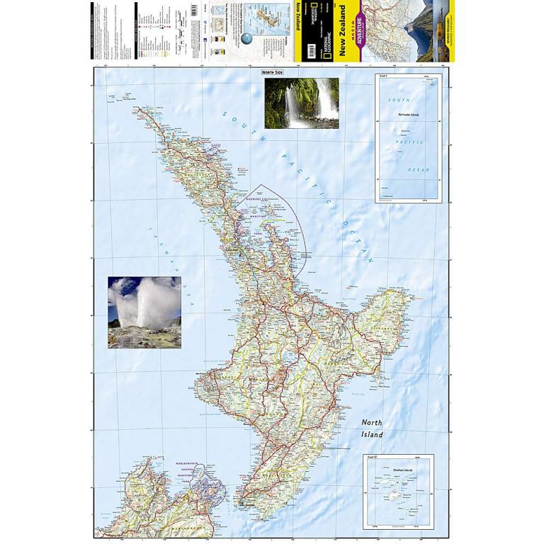 National Geographic - New Zealand - Adventure Folding Travel Map - Image 4