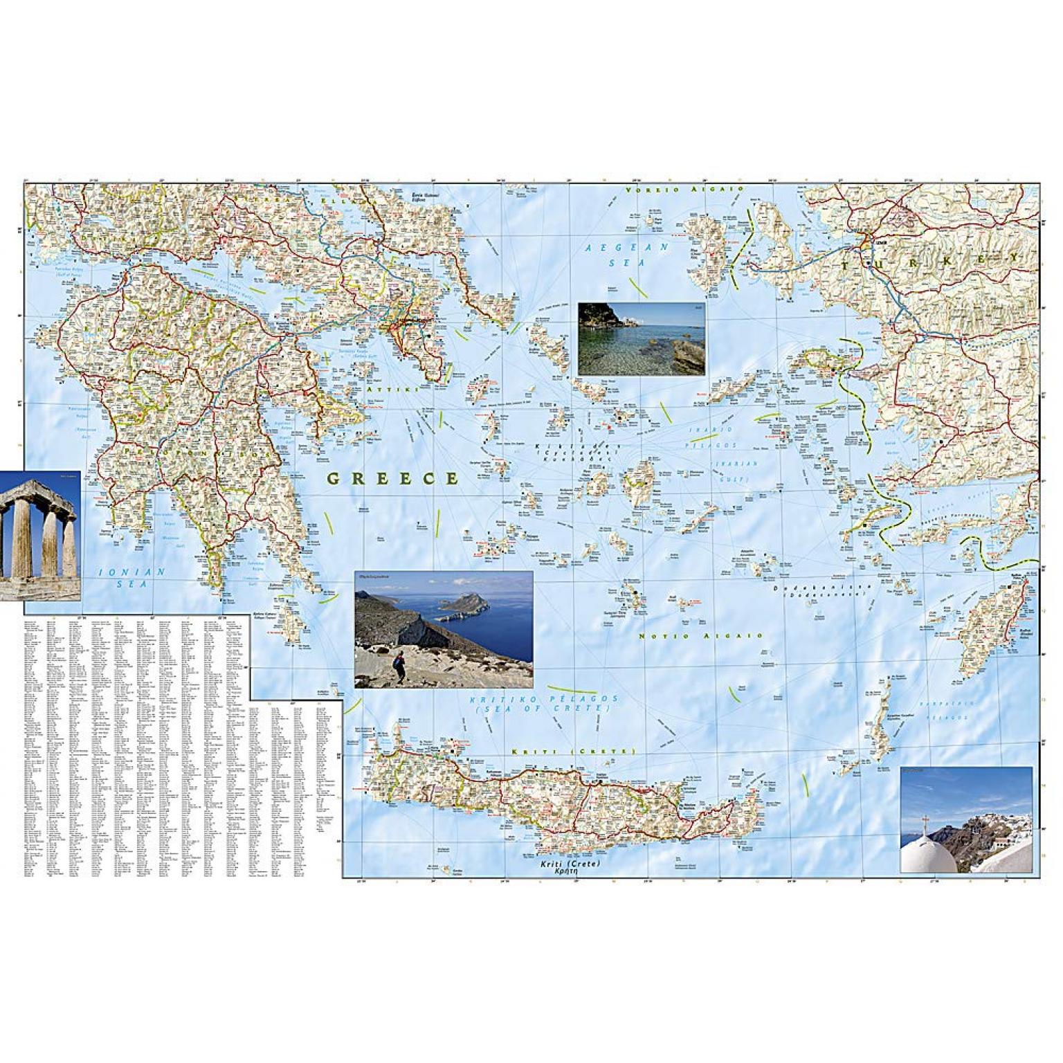 National Geographic - Greece - Adventure Folding Travel Map - Image 5