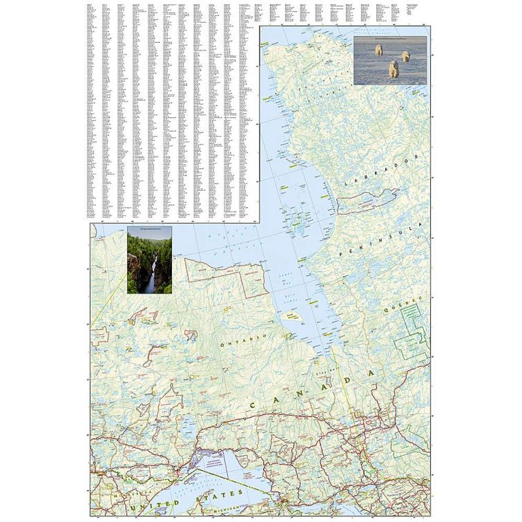 National Geographic - Canada Central - Adventure Folding Travel Map - Image 3