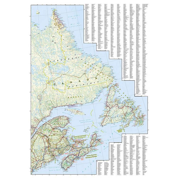 National Geographic - Canada East - Adventure Folding Travel Map - Image 3