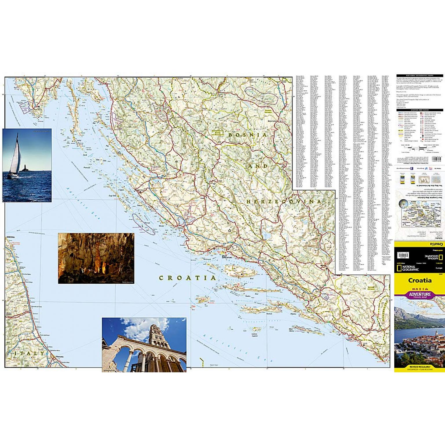 National Geographic - Croatia - Adventure Folding Travel Map - Image 2