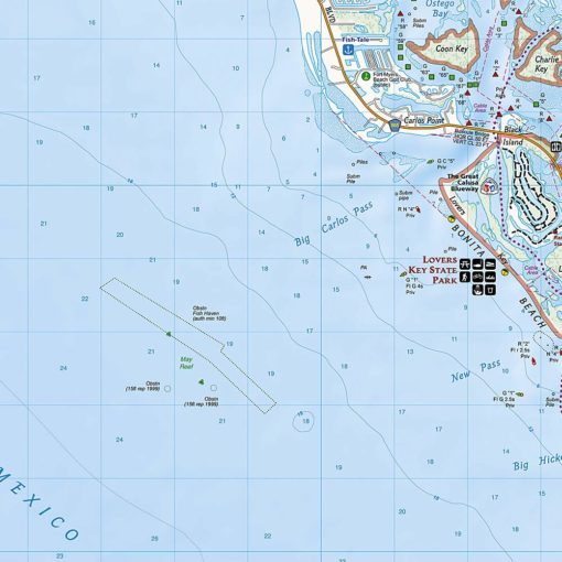 National Geographic - Fort Myers Beach, Naples - Coastal Recreation Folding Travel Map - Image 2