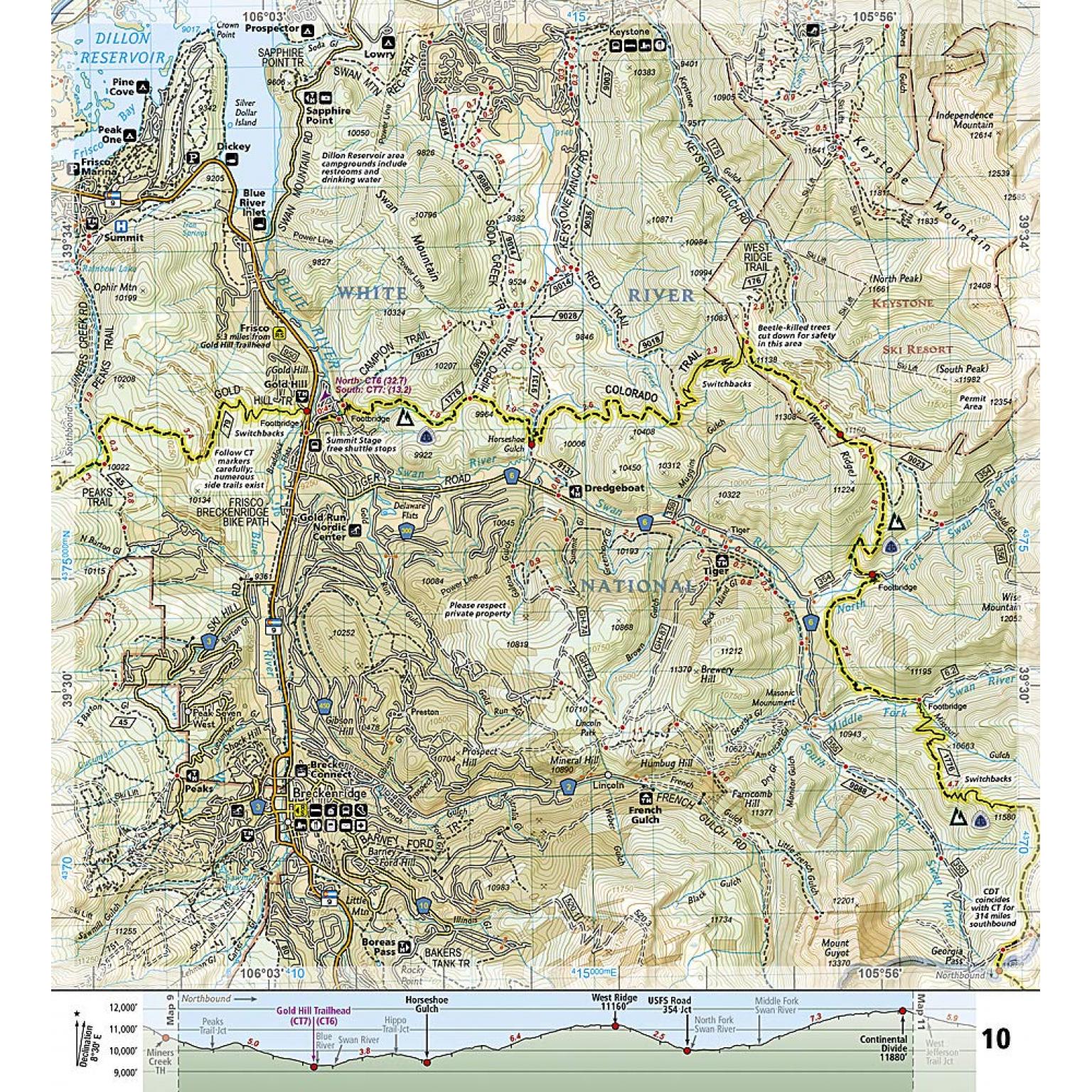National Geographic - Colorado Trail North, Monarch to Denver - Trails Illustrated Folding Travel Map - Image 4