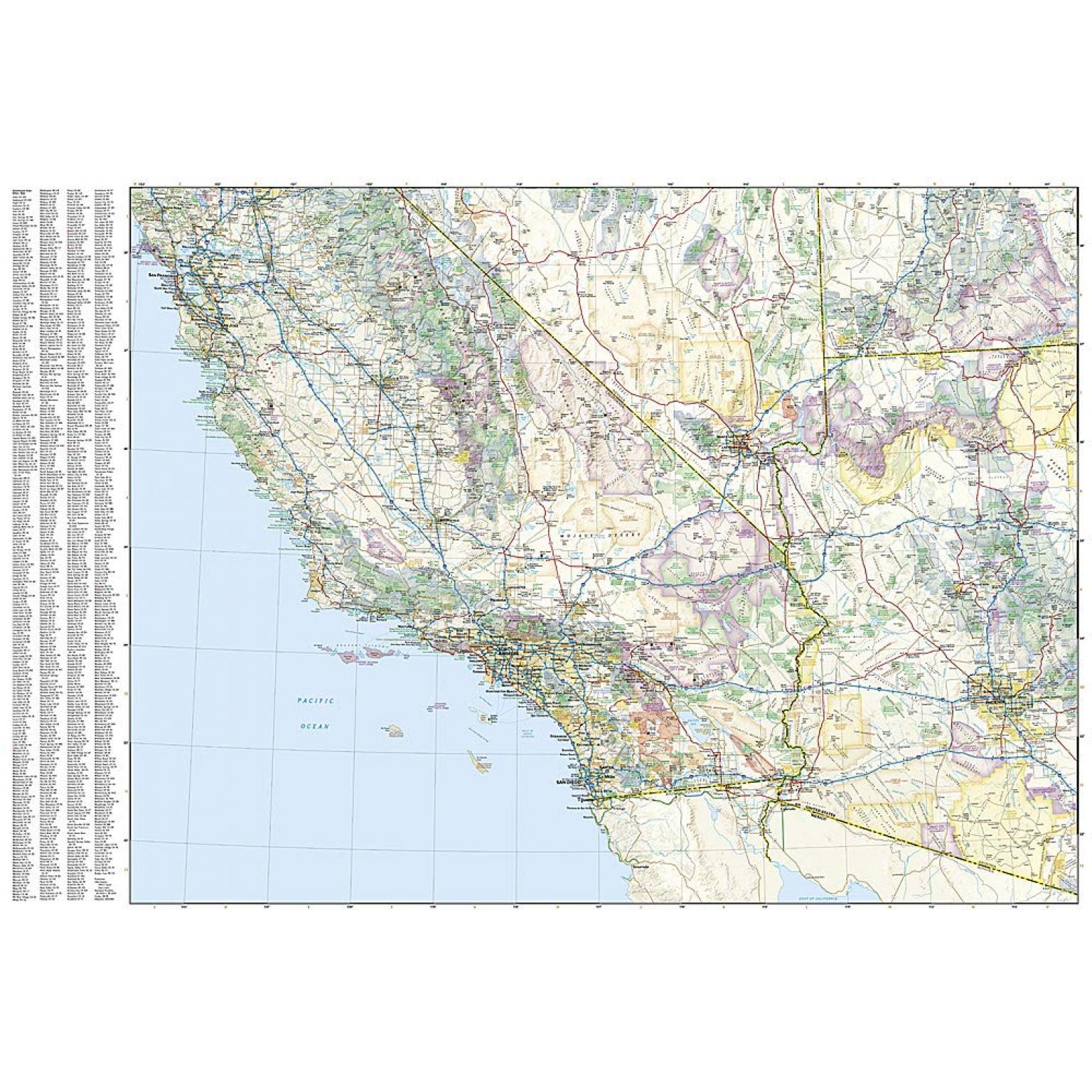 National Geographic - United States - California and Nevada - Adventure Folding Travel Map - Image 4