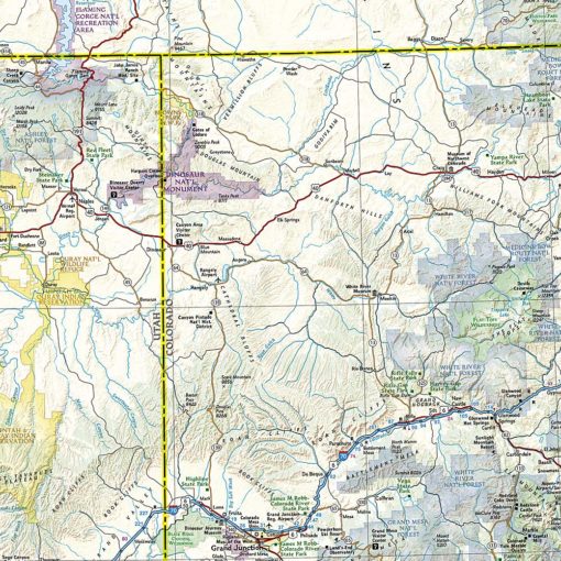 National Geographic - United States - Rocky Mountains - Adventure Folding Travel Map - Image 2
