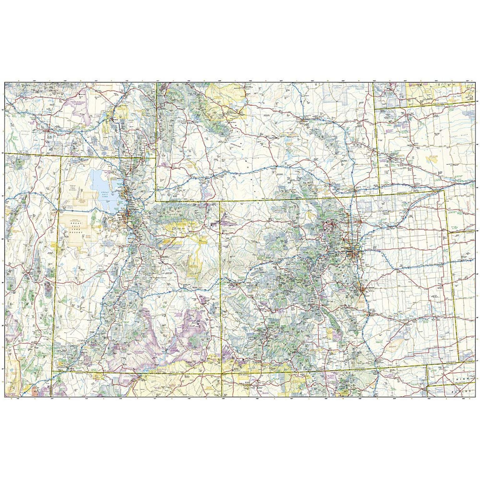 National Geographic - United States - Rocky Mountains - Adventure Folding Travel Map - Image 4
