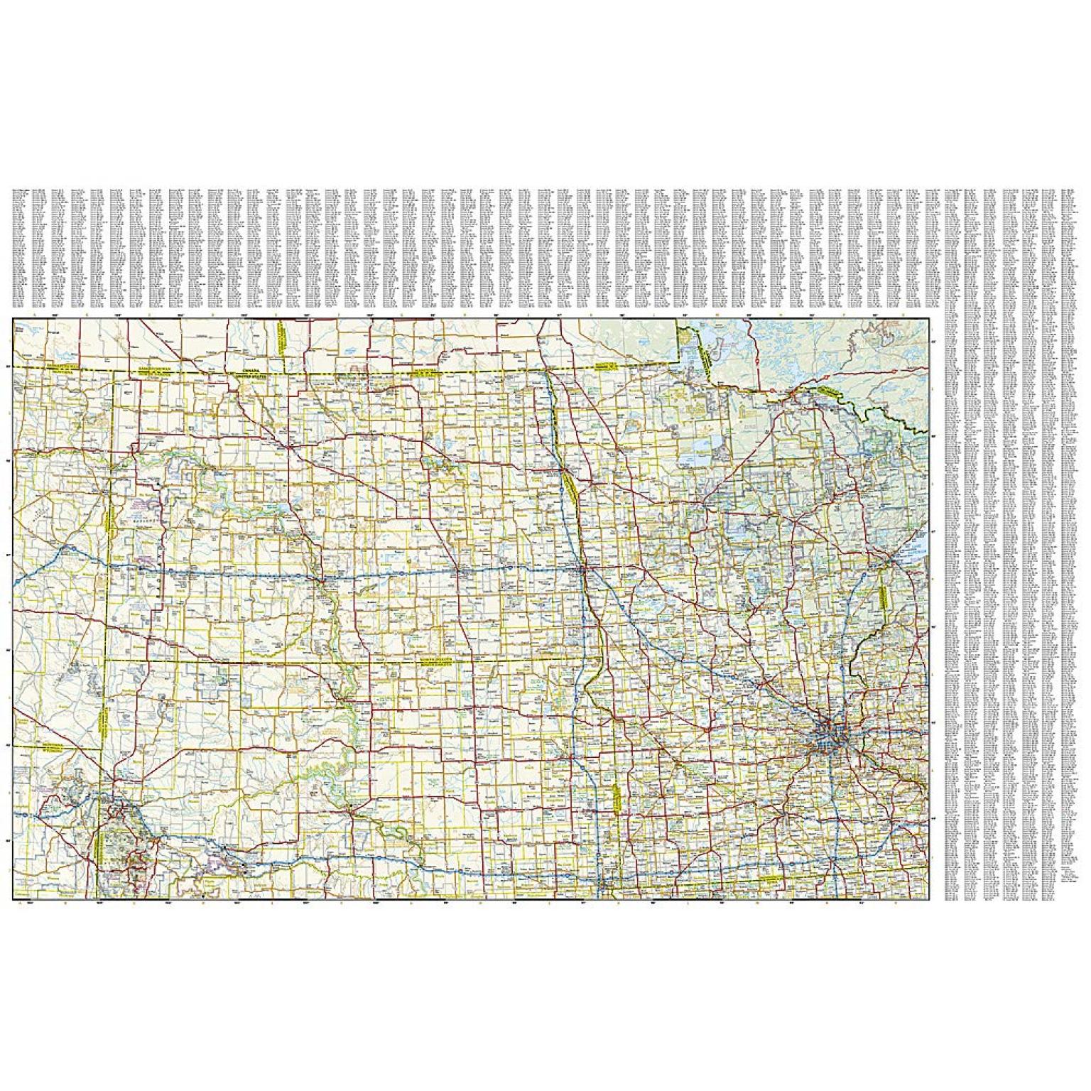 National Geographic - United States - Northern Plains - Adventure Folding Travel Map - Image 4