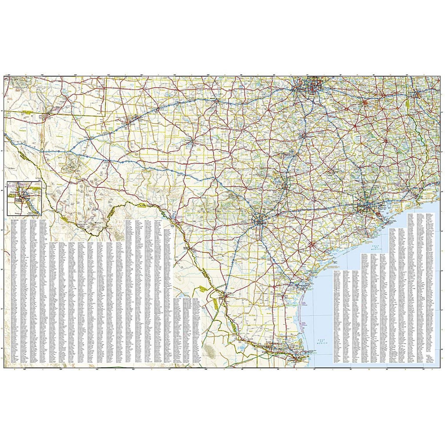 National Geographic - United States - Texas and Oklahoma - Adventure Folding Travel Map - Image 4