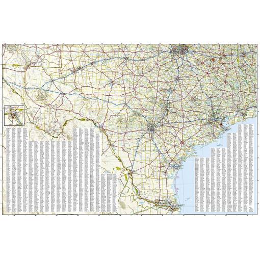 Detailed map of Texas with highways, cities, and geographic features for travel planning and navigation.