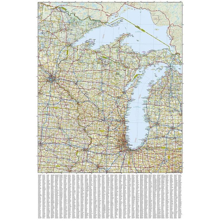National Geographic - United States - Great Lakes - Adventure Folding Travel Map - Image 4