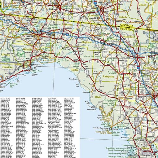 National Geographic - United States - Southeast - Adventure Folding Travel Map - Image 2