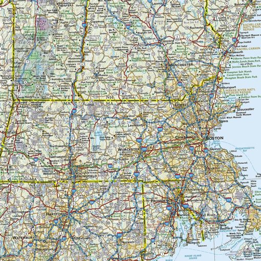 National Geographic - United States - Northeast - Adventure Folding Travel Map - Image 2
