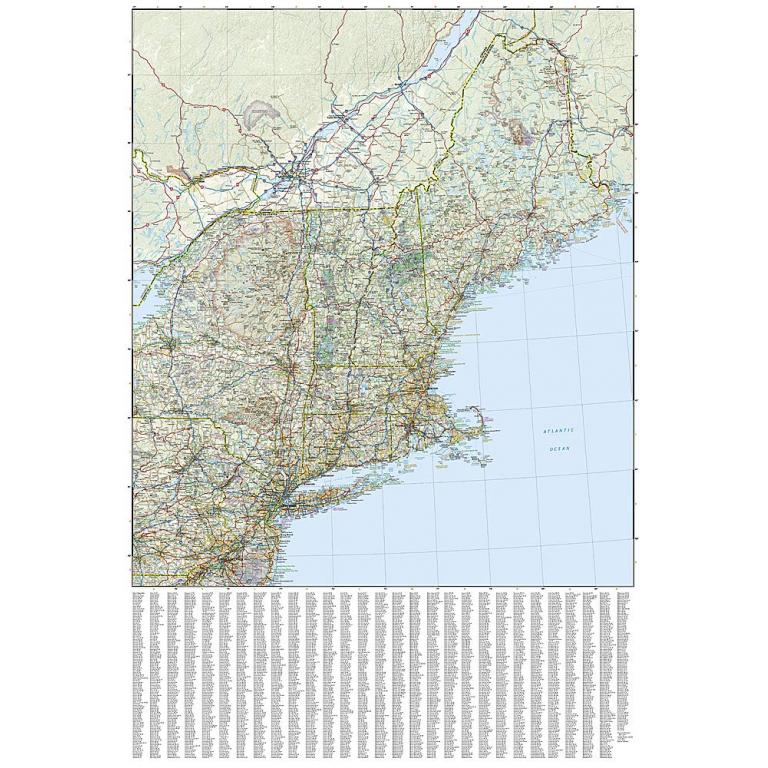 National Geographic - United States - Northeast - Adventure Folding Travel Map - Image 4