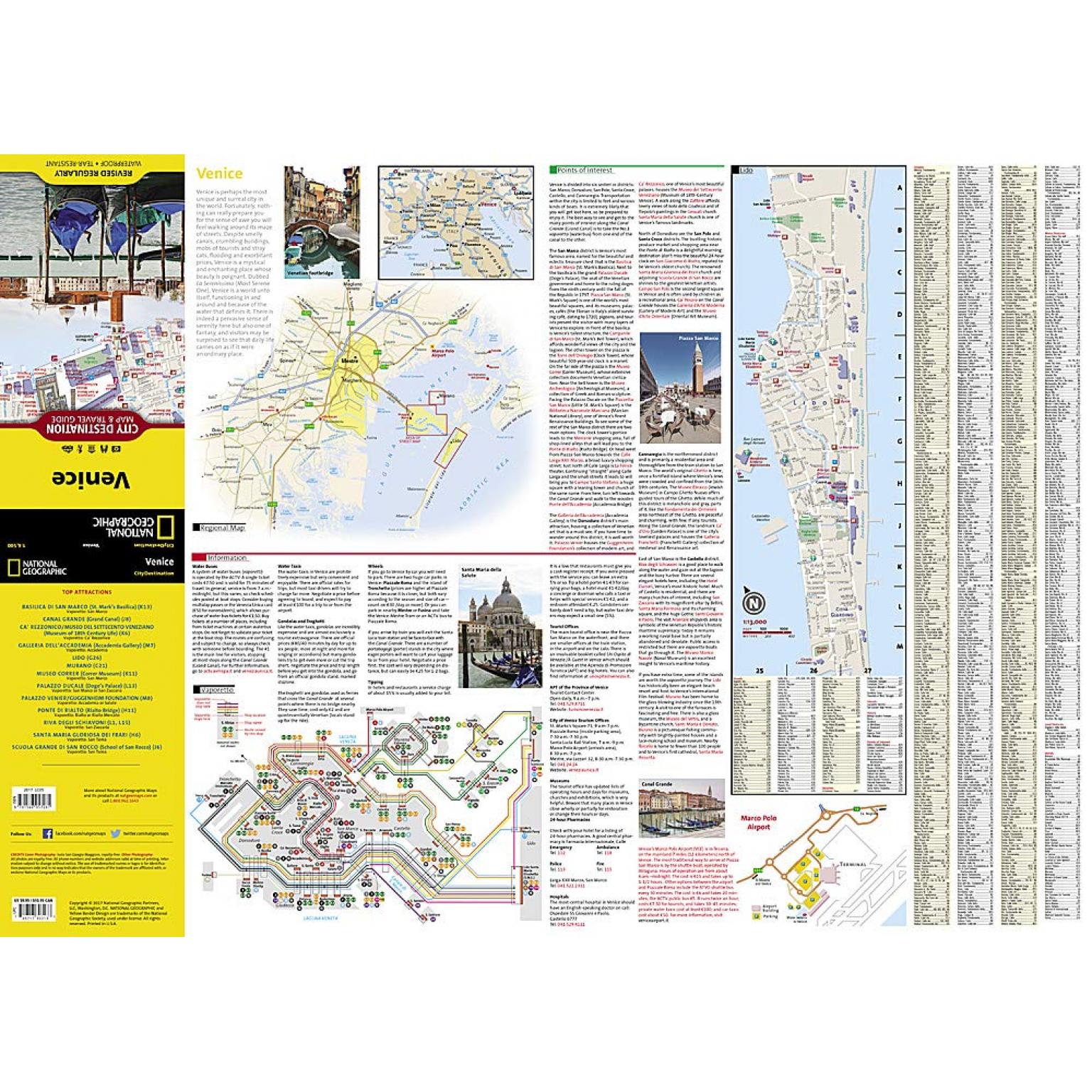 National Geographic - Venice - City Destination Folding Travel Map - Image 3