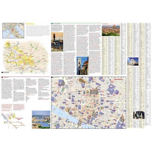 Detailed map of Florence Italy featuring city landmarks, tourist attractions, and transportation routes, ideal for travel planning and navigation. Perfect for tourists seeking comprehensive Florence travel guides.