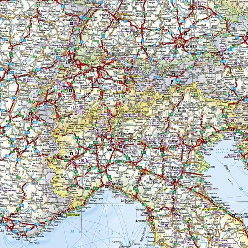 National Geographic Europe Adventure Folding Travel Map The Map Shop