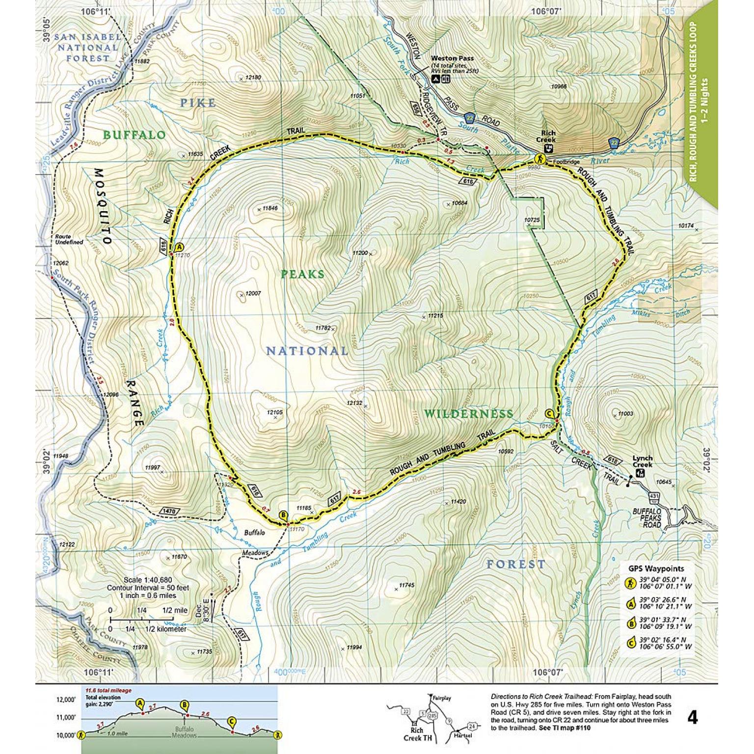 National Geographic - Colorado Backpack Loops North - Trails Illustrated Folding Travel Map - Image 3