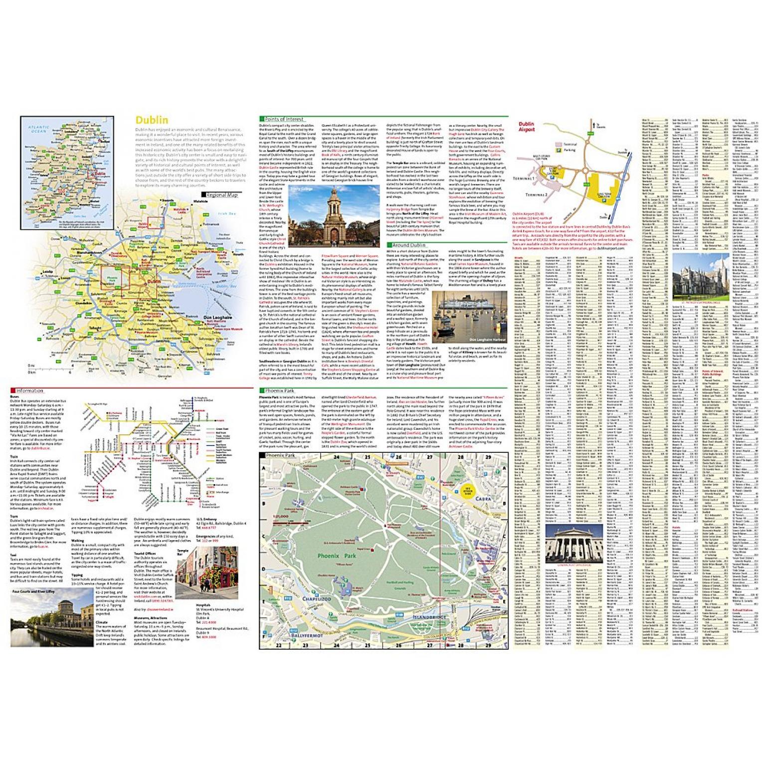 National Geographic - Dublin - City Destination Folding Travel Map - Image 3