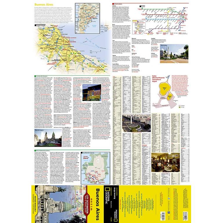 National Geographic - Buenos Aires - City Destination Folding Travel Map - Image 2