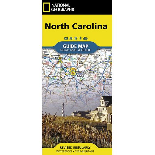 National Geographic - North Carolina - Guide Folding Travel Map - Image 2