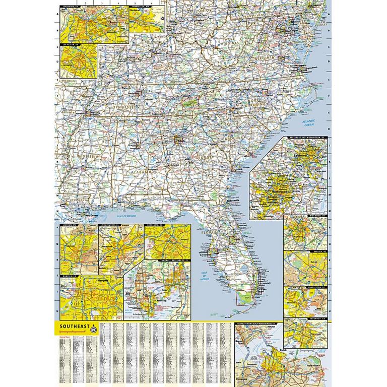 National Geographic - United States - Southeastern USA - Guide Folding Travel Map - Image 3