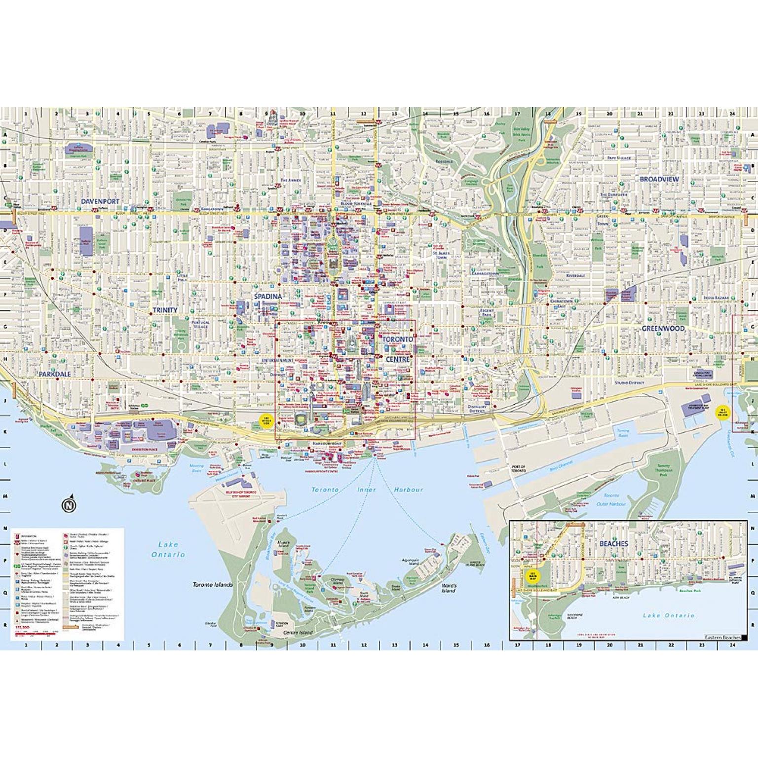 National Geographic - Toronto - City Destination Folding Travel Map - Image 3