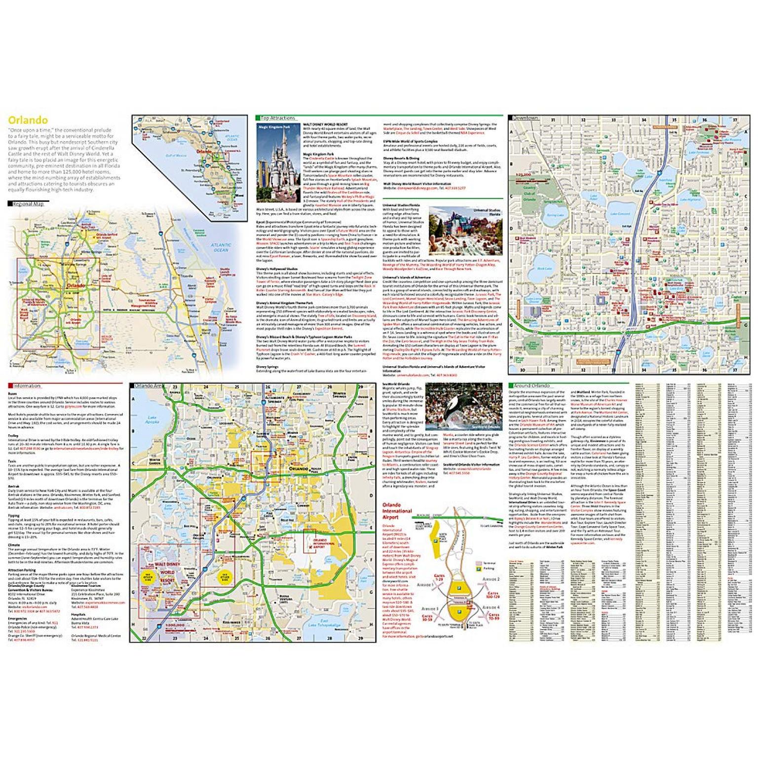 National Geographic - Orlando - City Destination Folding Travel Map - Image 5