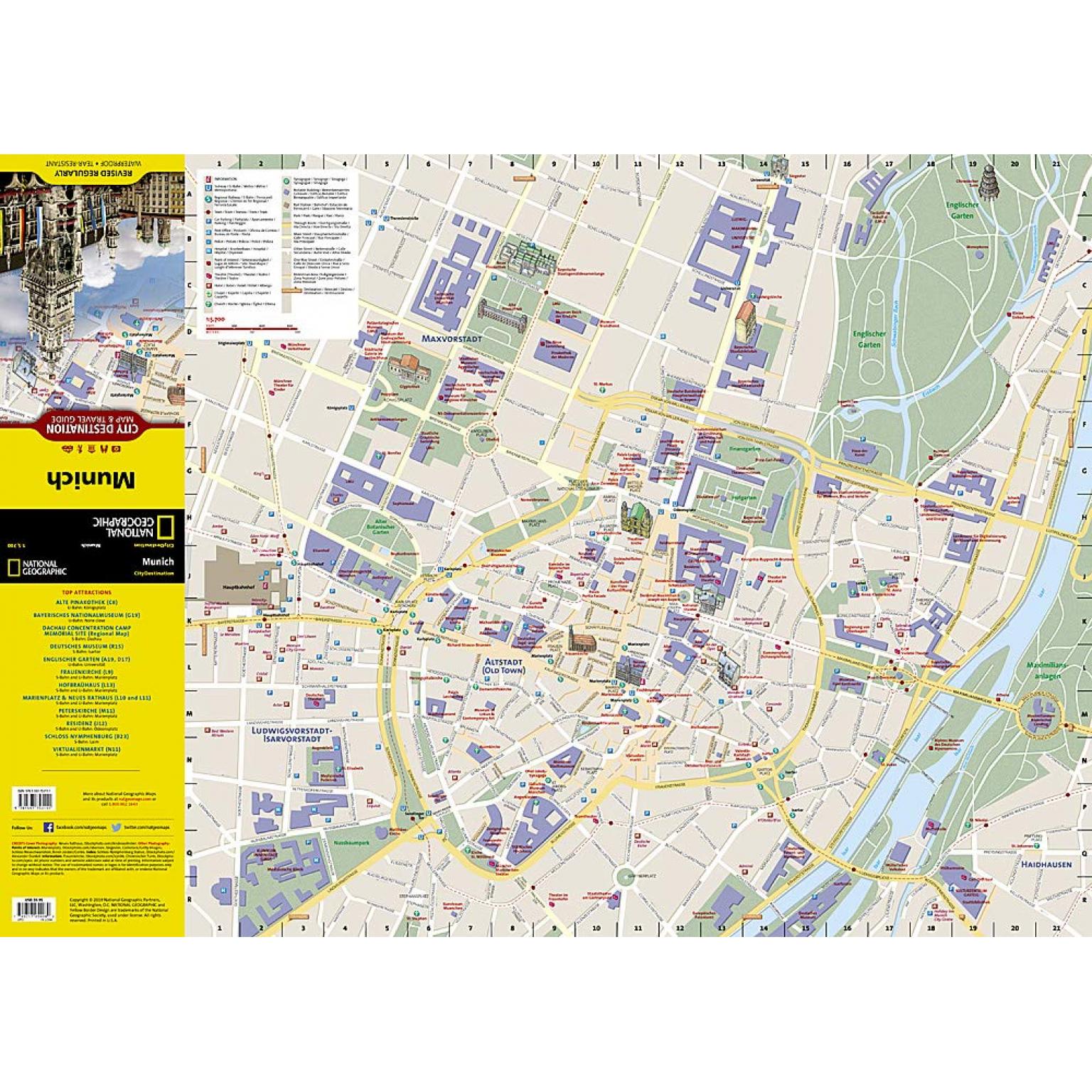 National Geographic - Munich - City Destination Folding Travel Map - Image 3