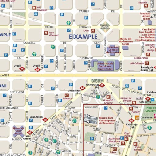 National Geographic - Barcelona - City Destination Folding Travel Map - Image 2