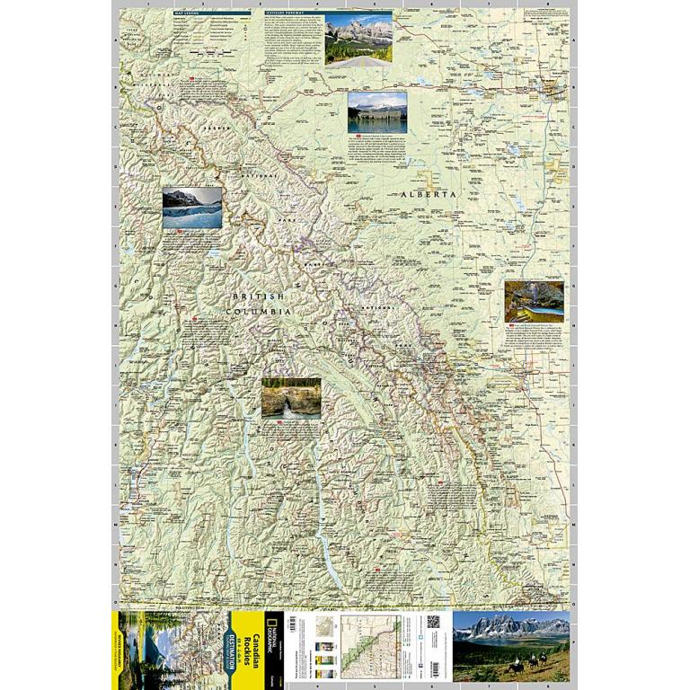National Geographic - Canadian Rockies - Destination Folding Travel Map - Image 3