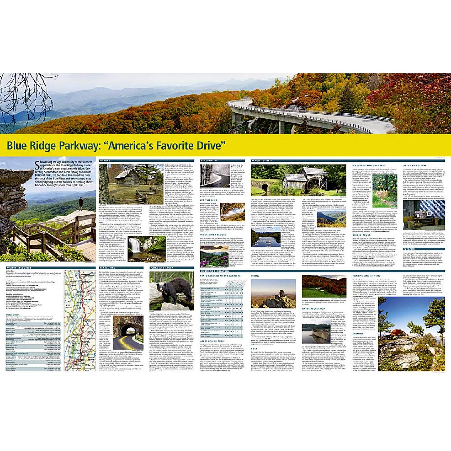 National Geographic - Blue Ridge Parkway - Destination Folding Travel Map - Image 4