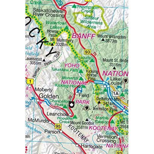 GM Johnson - Alberta - Folding Travel Map - Image 2