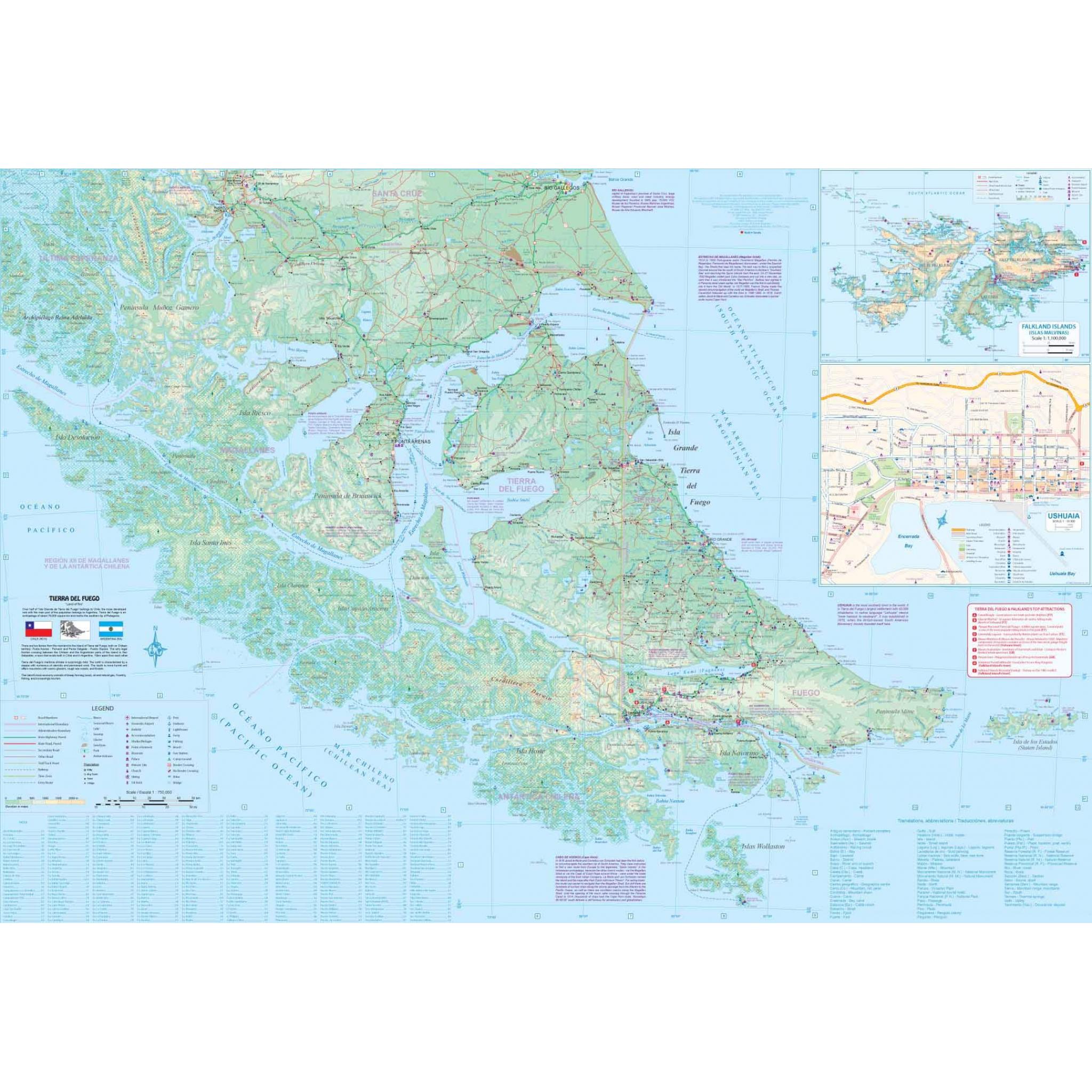 ITMB - Antarctica and Tierra del Fuego - Folding Travel Map - Image 2