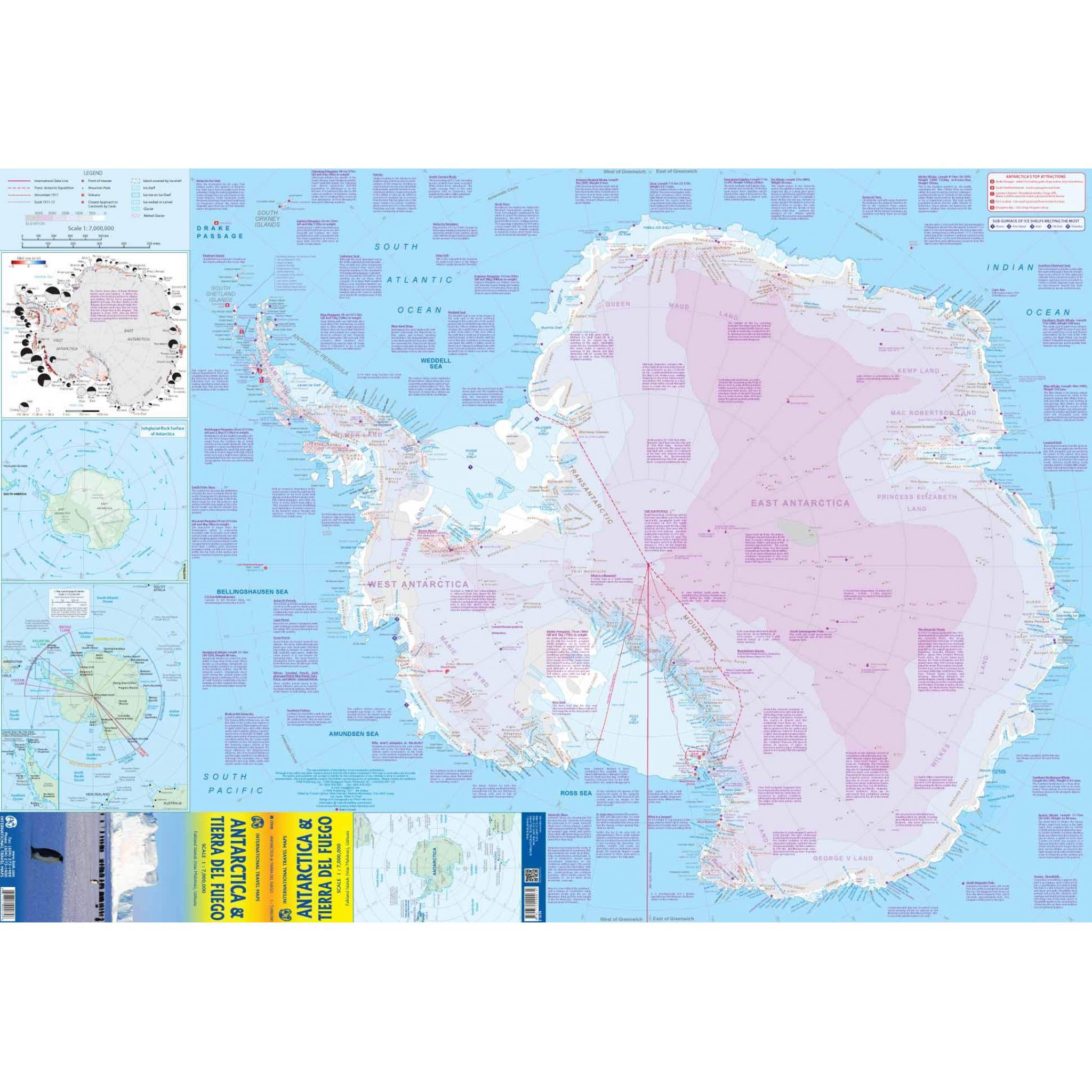 ITMB - Antarctica and Tierra del Fuego - Folding Travel Map - Image 3