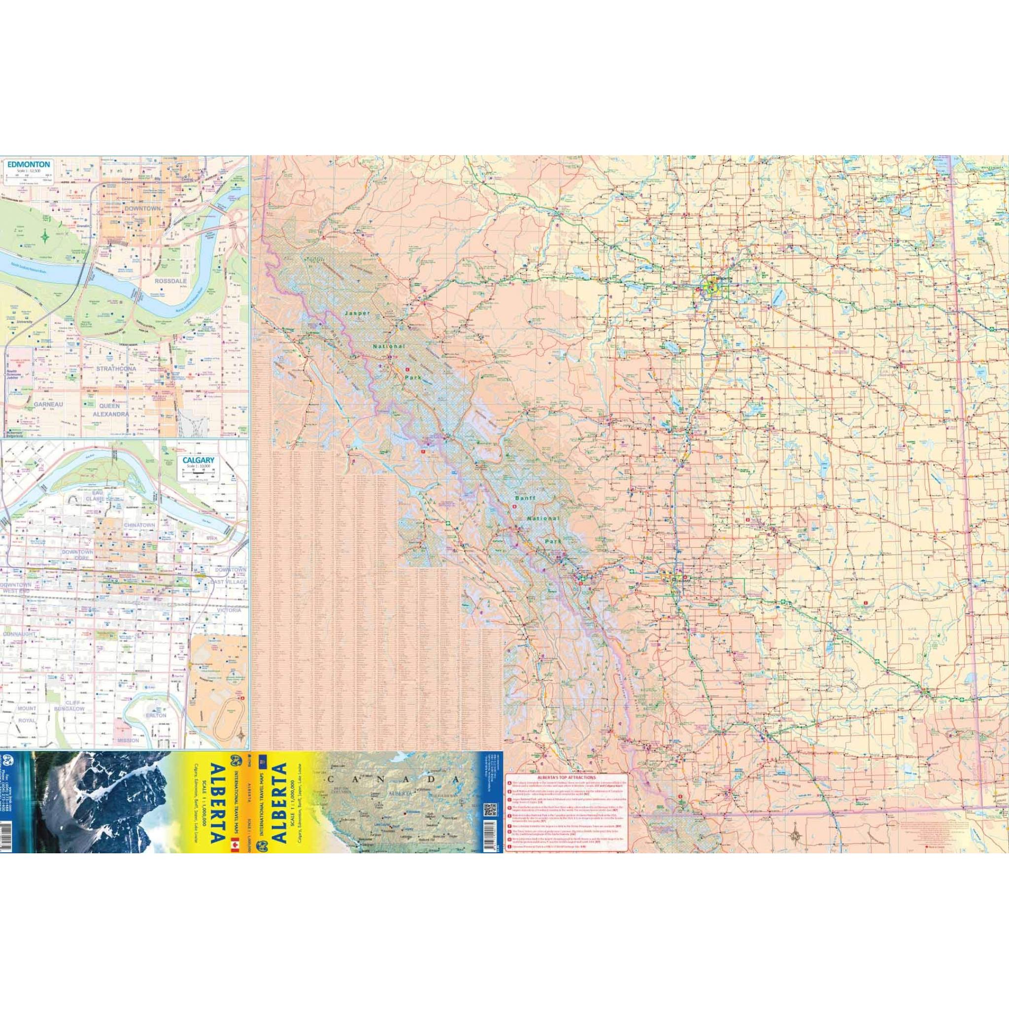 ITMB - Alberta, Canada - Folding Travel Map - Image 3