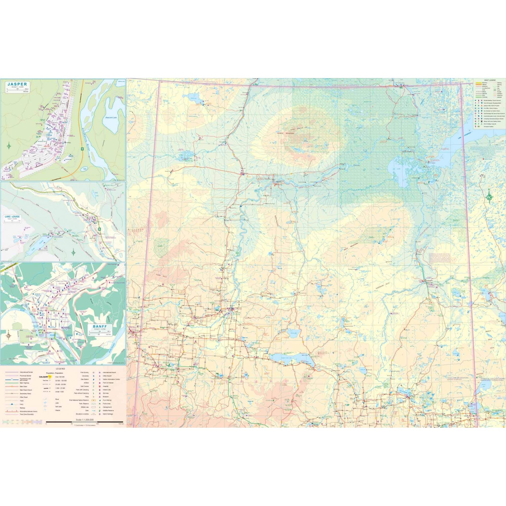ITMB - Alberta, Canada - Folding Travel Map - Image 2
