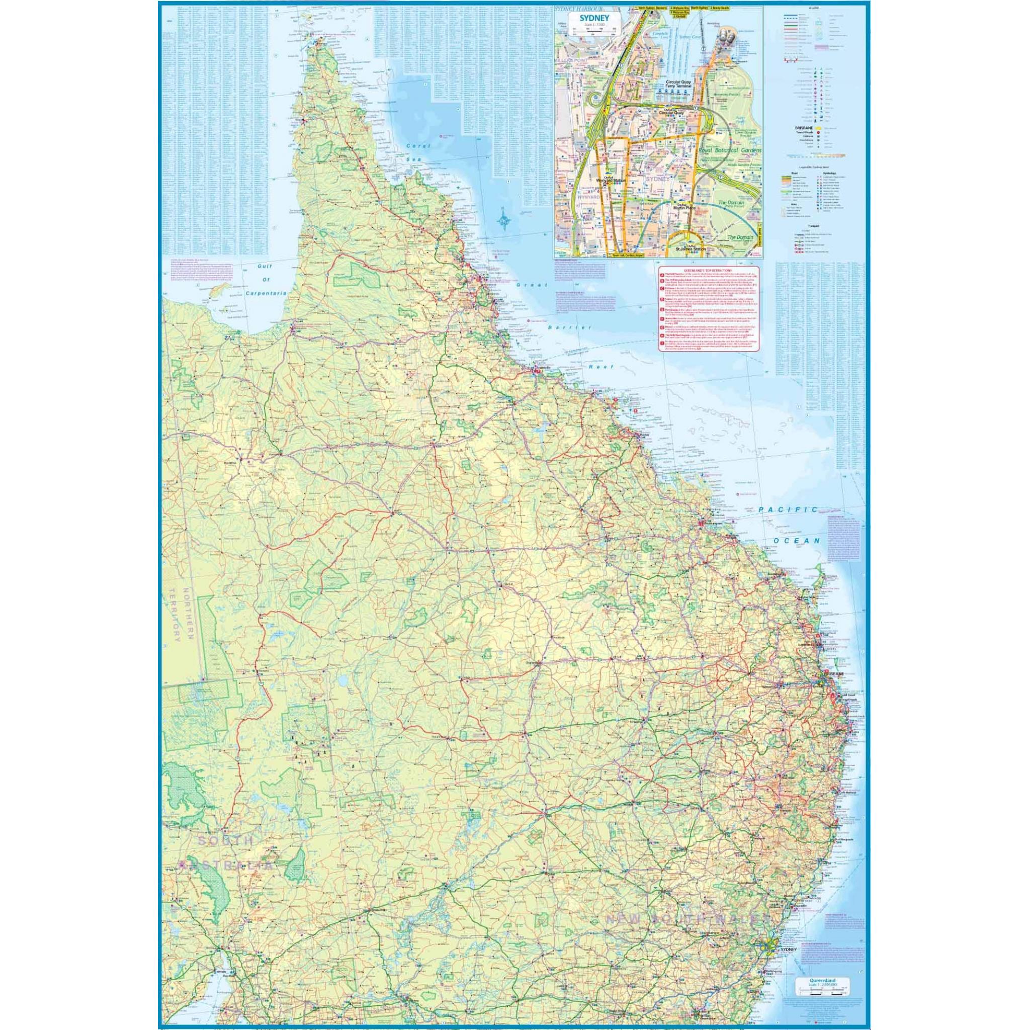 ITMB - Brisbane and Queensland - Folding Travel Map - Image 2