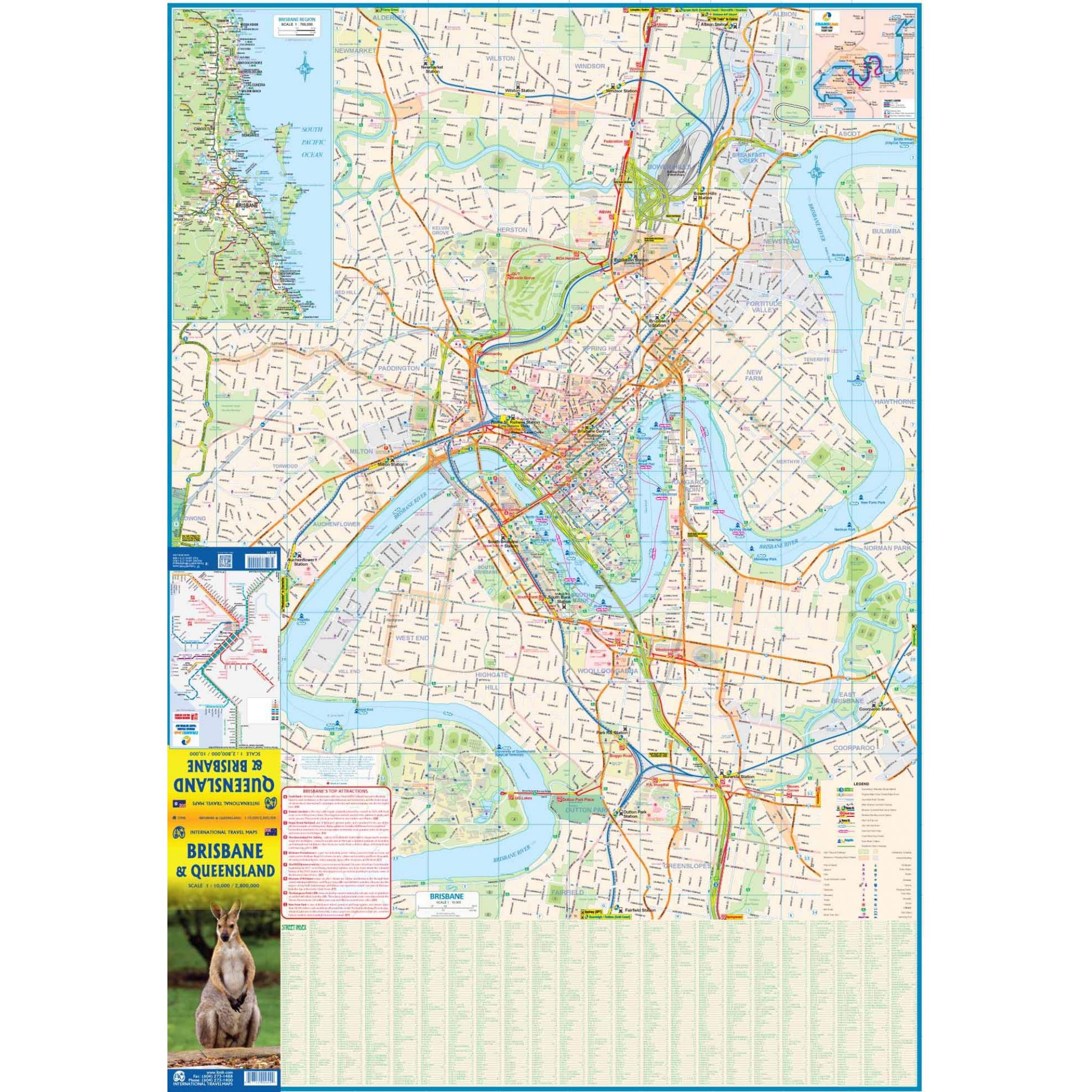 ITMB - Brisbane and Queensland - Folding Travel Map - Image 3