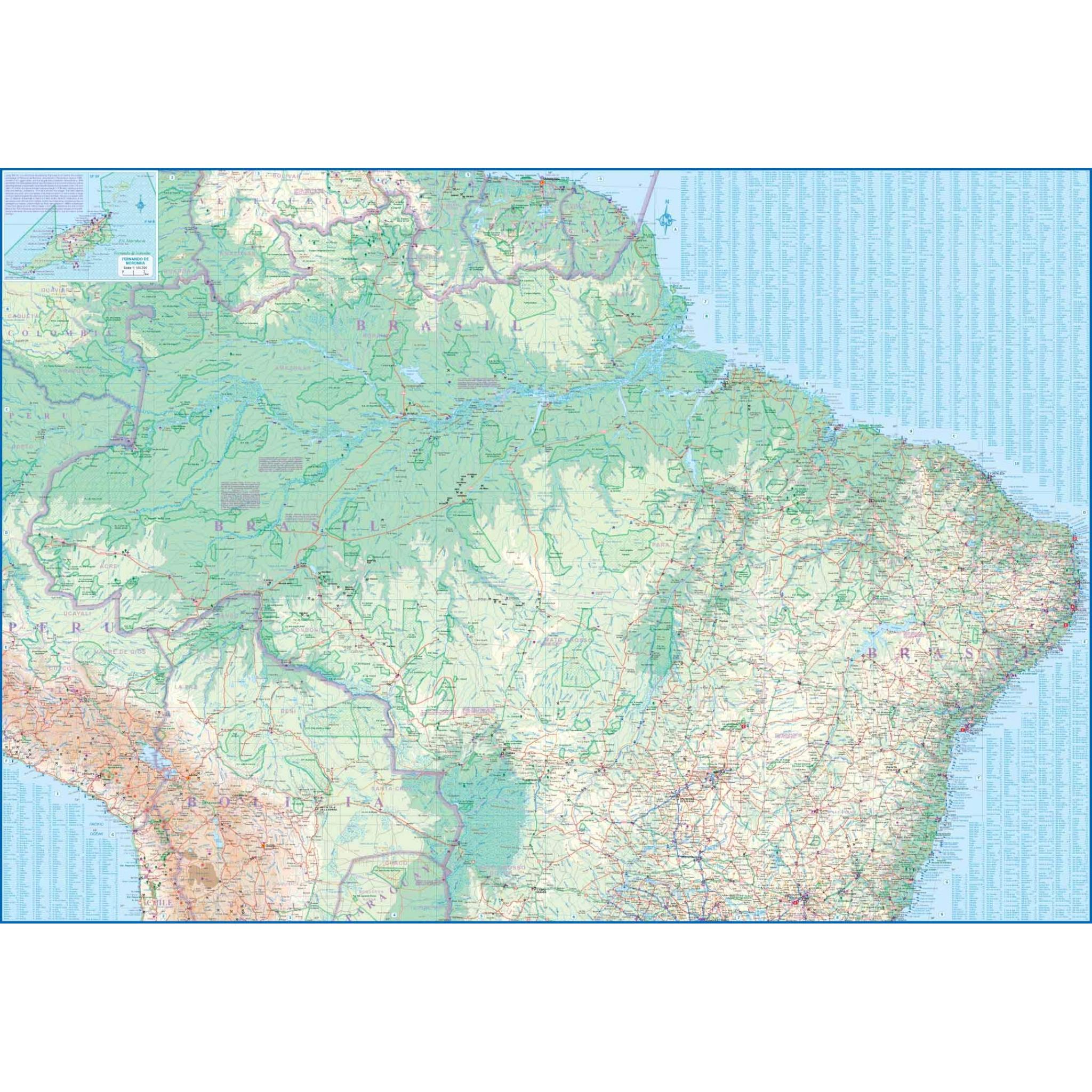 ITMB - Brazil - Folding Travel Map - Image 2