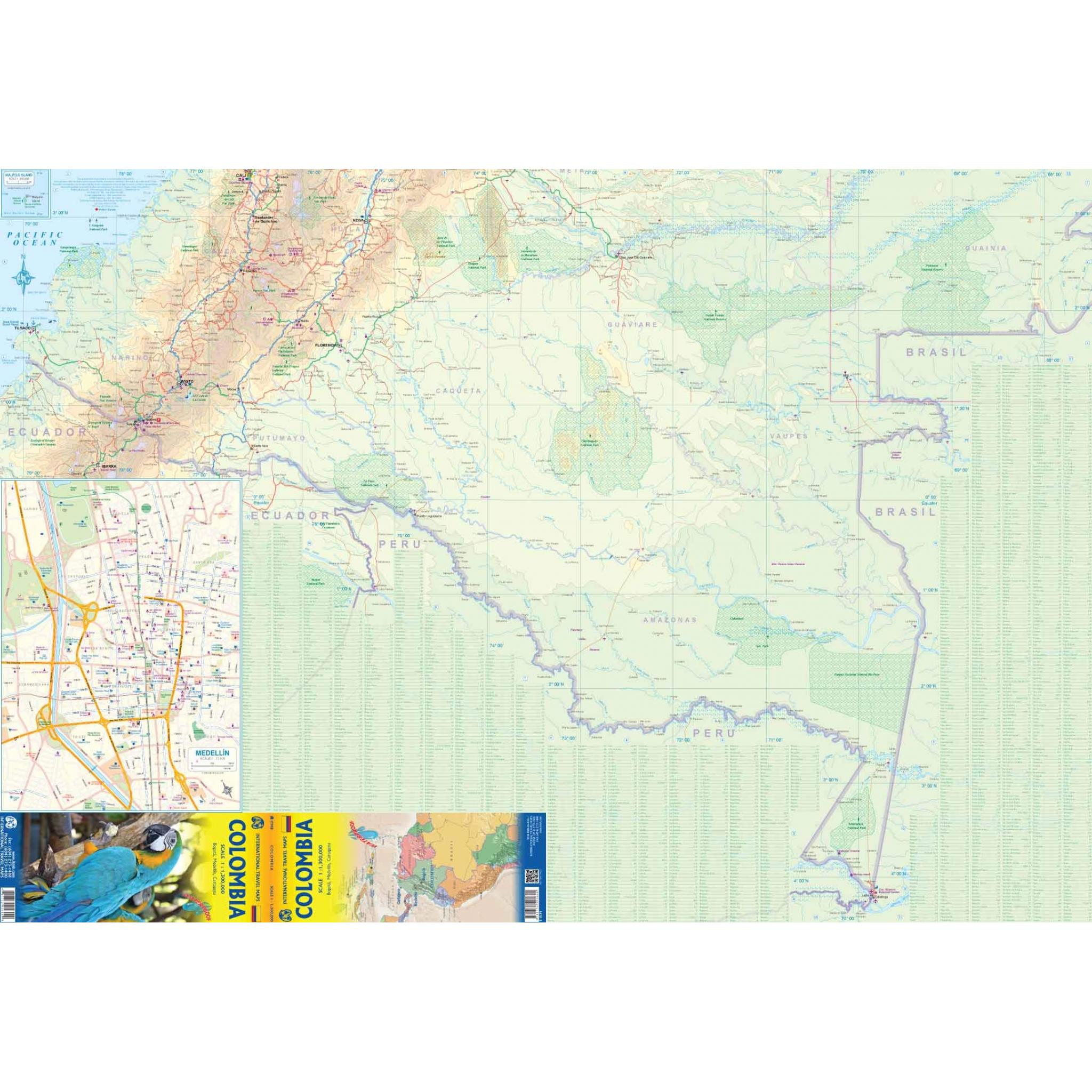 ITMB - Colombia - Folding Travel Map - Image 2
