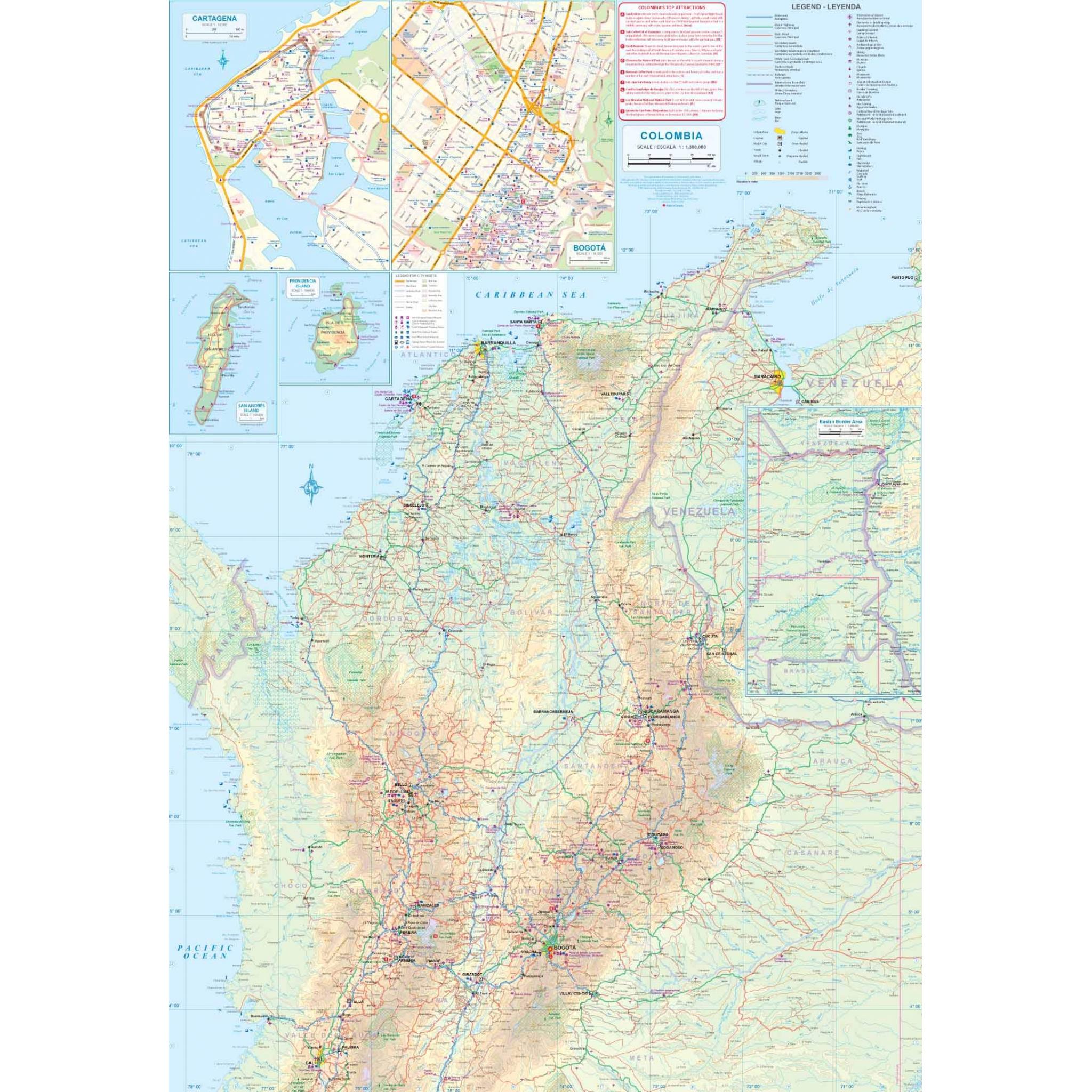ITMB - Colombia - Folding Travel Map - Image 3