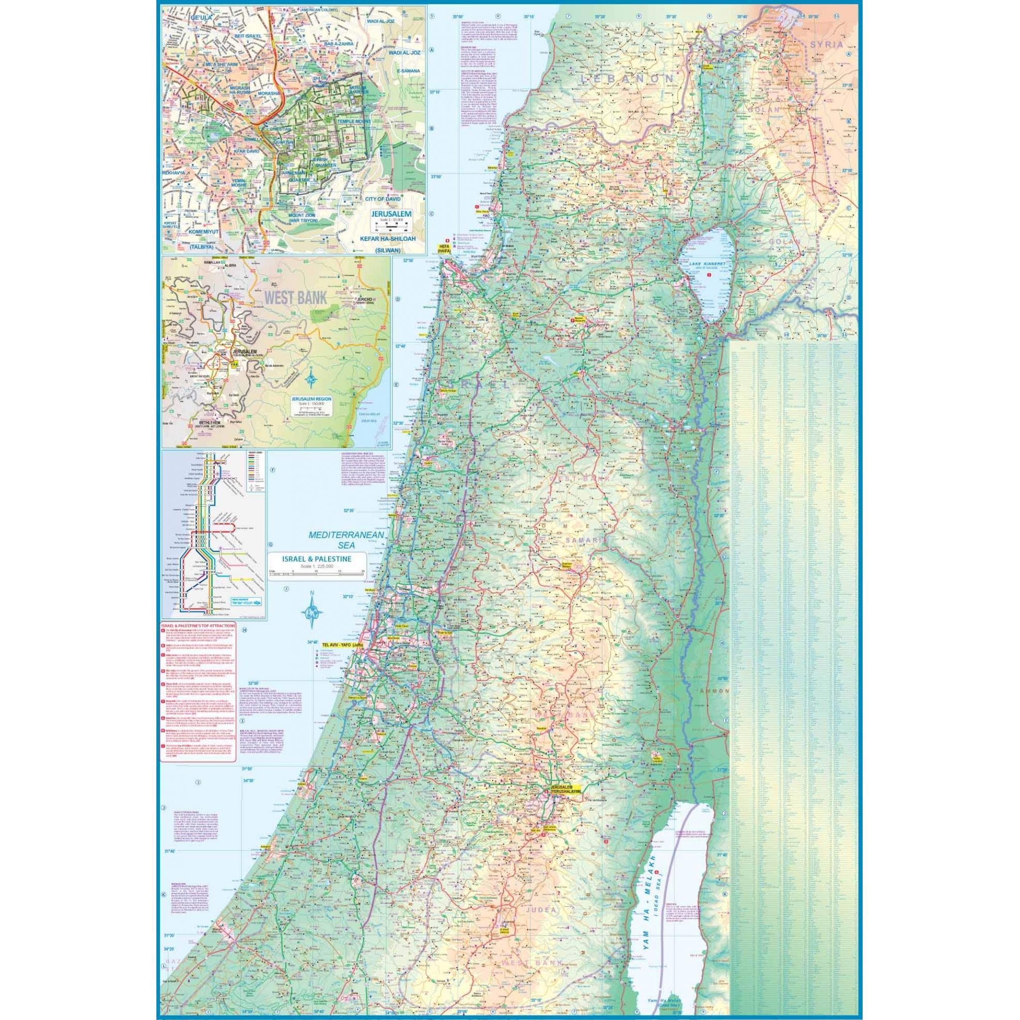ITMB - Israel and Palestine - Folding Travel Map - Image 3
