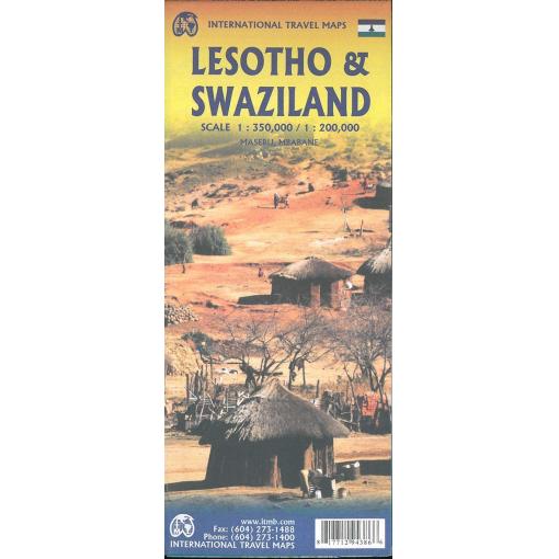 ITMB - Lesotho and Swaziland - Folding Travel Map - Image 2