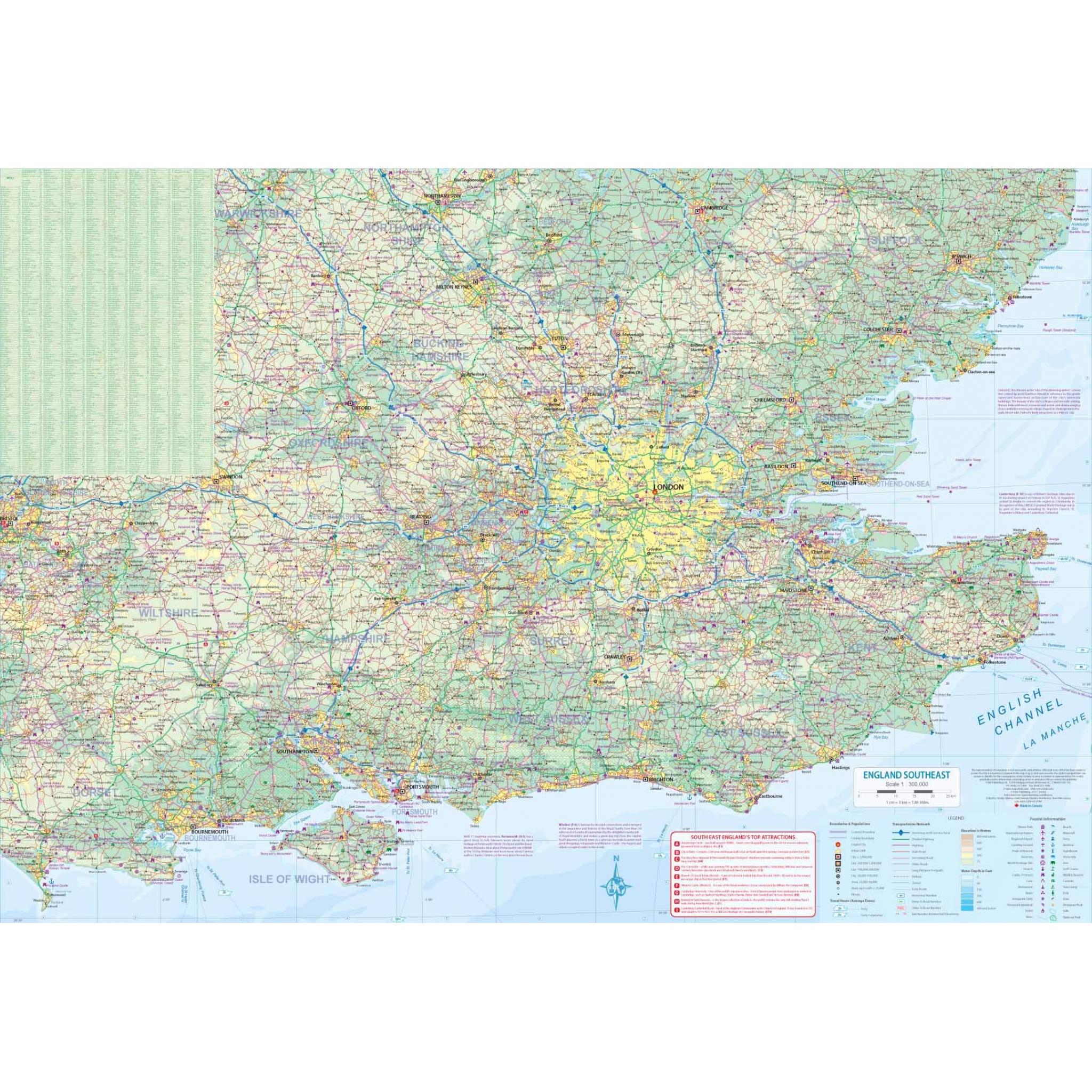 ITMB - London & Southeast England - Folding Travel Map - Image 4