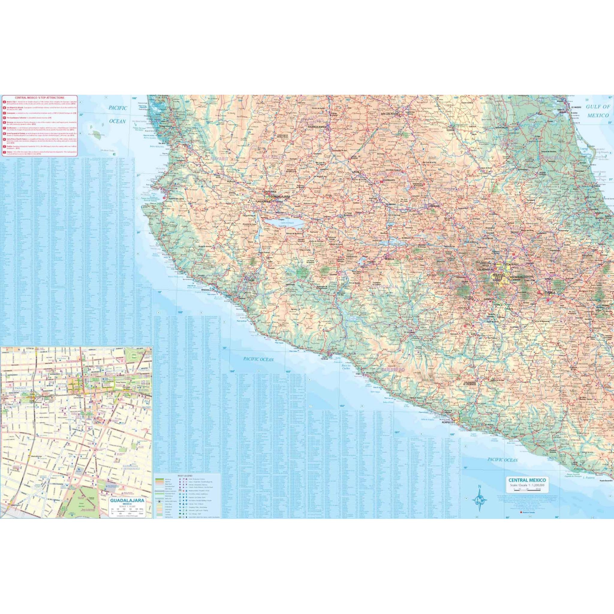 ITMB - Mexico Central and Mexico City - Folding Travel Map - Image 2