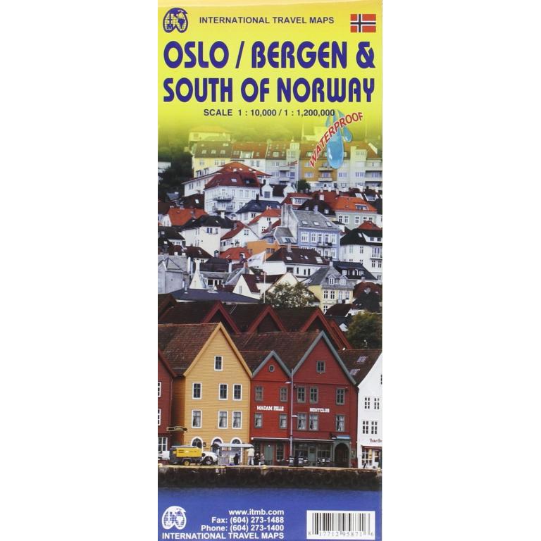 ITMB - Oslo, Bergen, and Norway South - Folding Travel Map - Image 2