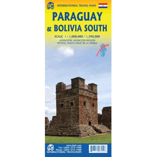 ITMB - Paraguay and Bolivia South - Folding Travel Map - Image 2